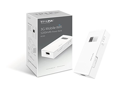 TP-Link M5360 Mobiler MIFI WLAN-Router mit Power Bank (WiFi Hotspot, 5200mAh interne Akku, SIM-Kartensteckplatz, OLED-Display, microSD-Kartenslot, HSPA+, 3G) - 4